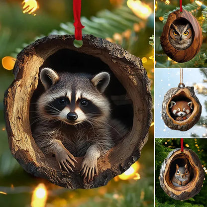 【Zestaw 10 sztuk】🎄 Ozdoby choinkowe z figurkami zwierząt — Wiszące ozdoby zwierzęce