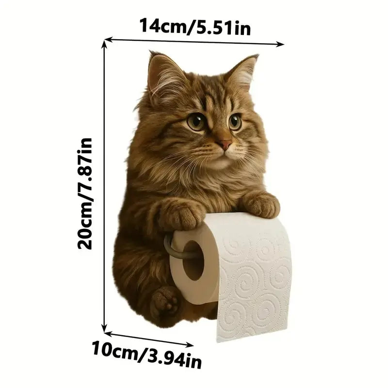 🐱Uroczy uchwyt na papier toaletowy z motywem kota