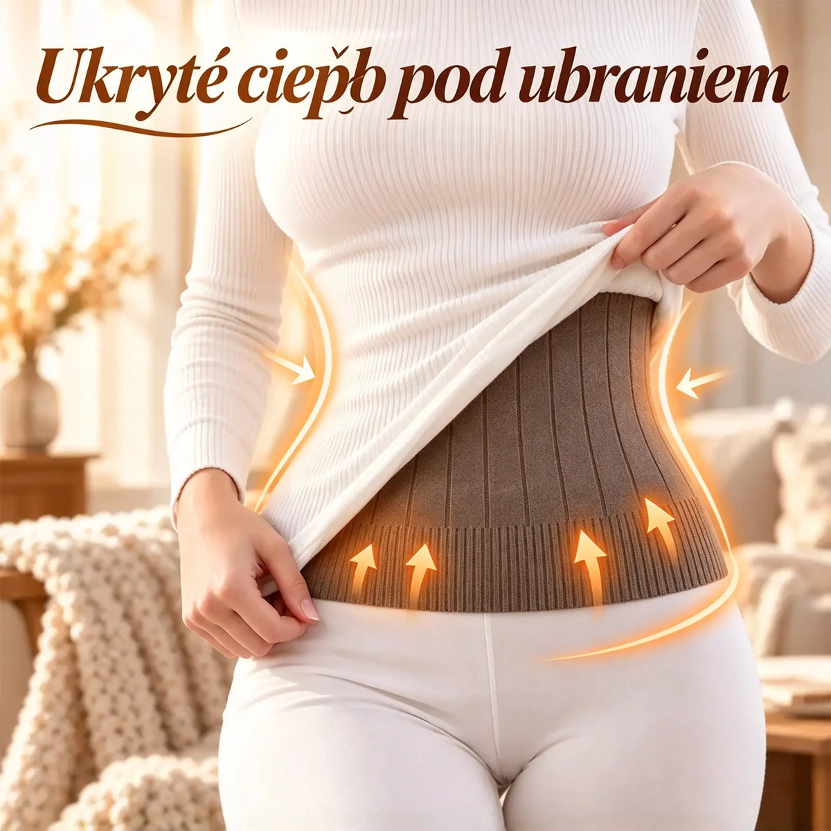 🔥 Ocieplany pas z wełnianą podszewką i flisową izolacją, chroni przed zimnem