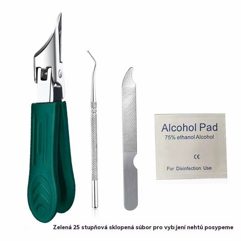 🔥【Kupte jeden, druhý dostanete zdarma】🔥 Kleštičky na nehty odolné proti stříkající vodě, čepel zkosená pod úhlem 25° (sada 4 kusů)