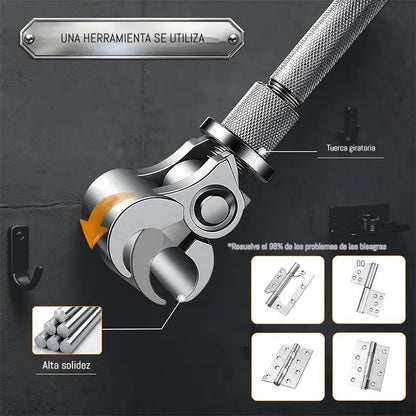 🧰🔧Llave universal ajustable para bisagras de puerta