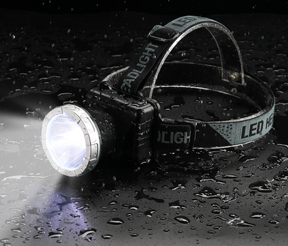 🔥🔥Lanternă frontală super luminoasă – durată lungă de viață a bateriei, ușoară și impermeabilă