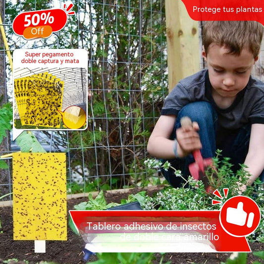 🔥✨【Zľava 50%】💥【60 ks.】Žltá obojstranná lepiaca nástenka proti hmyzu