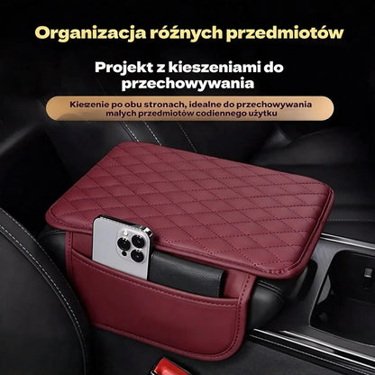 📢📢 50% rabatu! 🚗 Uniwersalny skórzany podwyższony podłokietnik samochodowy: wygodniejsza, podwyższona pozycja podłokietnika.