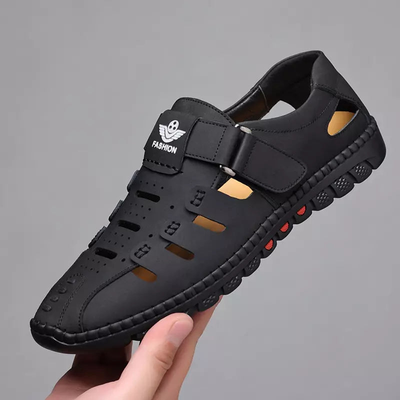 👣【Veľkosti 38-44】🍃2026 Priedušná ležérna obuv s dierkami, pravá koža, mäkká podrážka, protišmyková