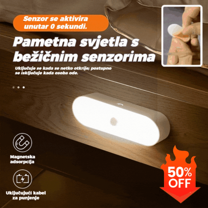 【Kupite 1 i dobijte 1 gratis】🏡💡Pametno LED svjetlo sa senzorom prisutnosti, jednostavno za punjenje i praktično.