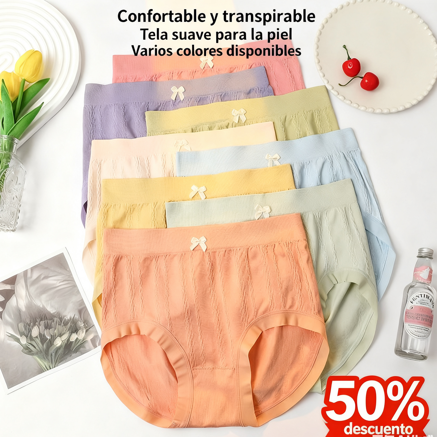 💘【Kupite 4, dobijte 4 gratis】Ženske gaćice visokog struka za kontrolu trbuha