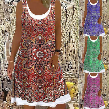 👗【50% reducere】💖【S-5XL】2025 rochii casual la modă pentru femei, imprimate, potrivite pentru toate ocaziile