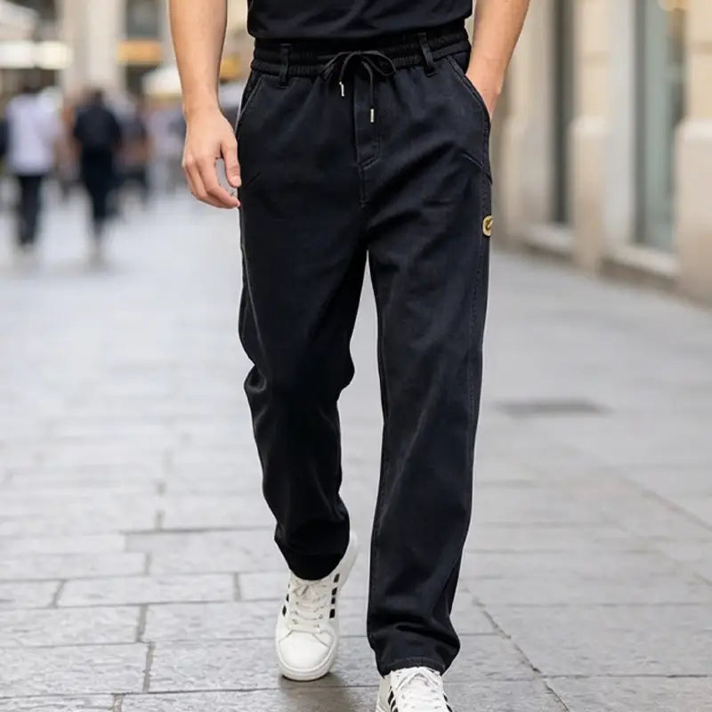 👖【M-6XL】Vaqueros de corte holgado para hombre: elásticos, cómodos, resistentes a las manchas e ideales para el trabajo