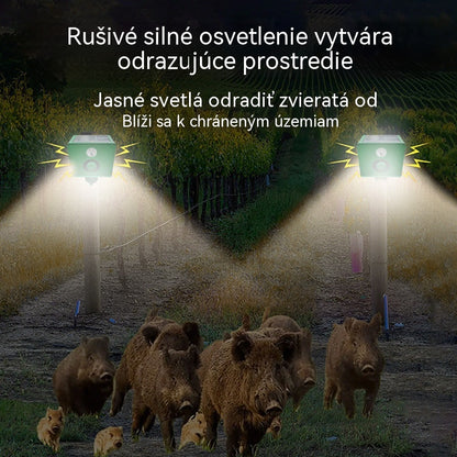 🔥Top hit【Zľava 50%】 🐅🐅 Solárny ultrazvukový odpudzovač zvierat