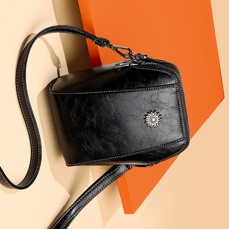 🔥👜[Vremenski ograničena promocija] 💖2026 nova mini multifunkcionalna moderna torba za rame od prave kože, mala i izvrsna