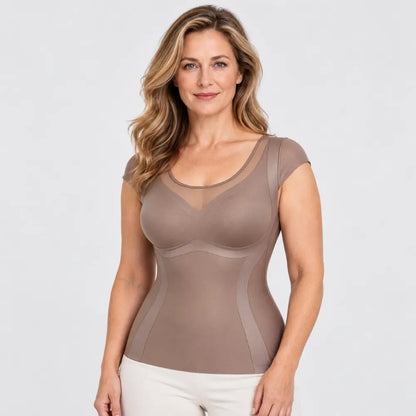 【L-2XL / 3 boje】Lagani prsluk za oblikovanje tijela za jesen i zimu - ima kontrolu trbuha, potporu za grudi i nabore; nema potrebe za nošenjem zasebnog grudnjaka; podstava je izrađena od brušenog materijala.