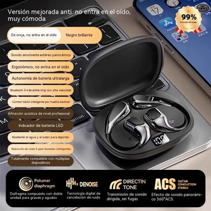 🔋Bežične Bluetooth slušalice bez ugrađenih jastučića za uši, s kukicom za uši i koštanom provodljivošću🎙️🎧