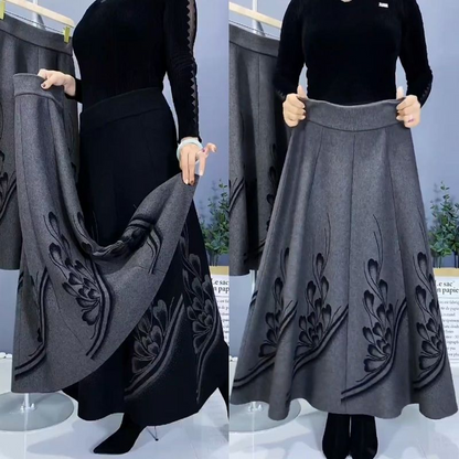 👗🔥【S-3XL】2026 Všestranná pletená midi sukňa na jar a jeseň, elastická a zoštíhľujúca sukňa áčkového strihu