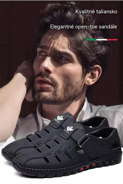 👣【Veľkosti 38-44】🍃2026 Priedušná ležérna obuv s dierkami, pravá koža, mäkká podrážka, protišmyková