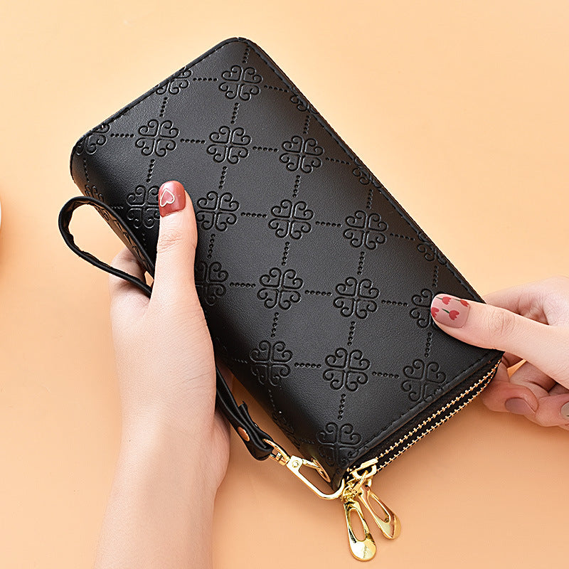 👜✨🔥【45% OFF】Dugi novčanik s dvostrukim patentnim zatvaračem i velikim kapacitetom, dvostruki sloj