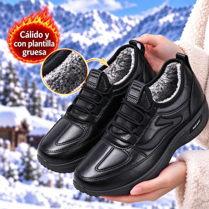【1 par, tallas 39–45】Botas de invierno para hombre con un grueso forro polar: suaves, ligeras y antideslizantes.