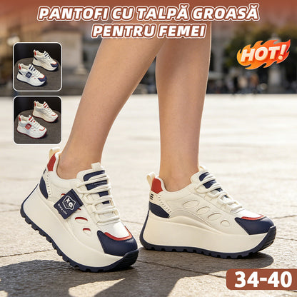 👟✨【+5 cm wzrost】Casualowe sneakersy na grubej podeszwie – modne, wygodne i łatwe do stylizacji 💫