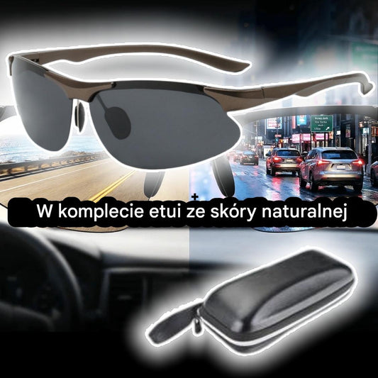 🔥【Rabat 50%】 🕶️Okulary polaryzacyjne fotochromowe do jazdy w dzień i w nocy 🚗