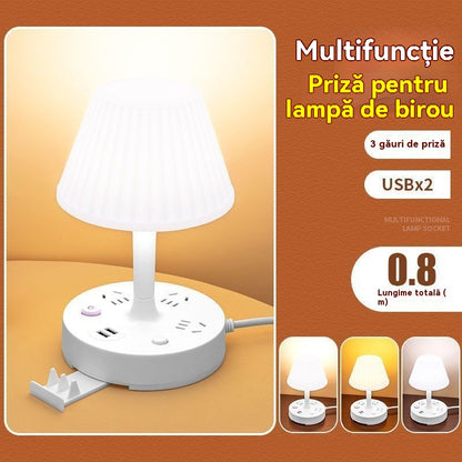 【Kup 1, a 1 dostaniesz gratis】💡Wielofunkcyjna lampka nocna ze wbudowaną listwą zasilającą: praktyczna, stylowa i oszczędzająca miejsce!