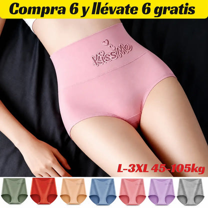 🔥【Conjunto de 6 piezas】--- 23€ 💖Último día 50% de descuento--Faja de talle alto de algodón de alta calidad que realza los glúteos✨️ (45-105 kg)