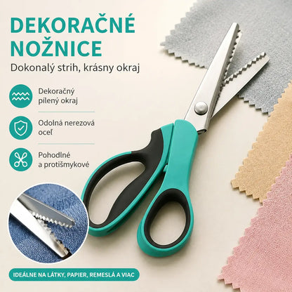1 sztuka 89zł  ✂️ Profesjonalne nożyczki ząbkowane - Ostre, ząbkowane nożyczki do tkanin