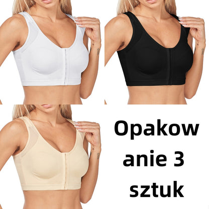 🔥 【3 sztuk】👙💖【40-120kg】Biustonosz podtrzymujący pełne pokrycie