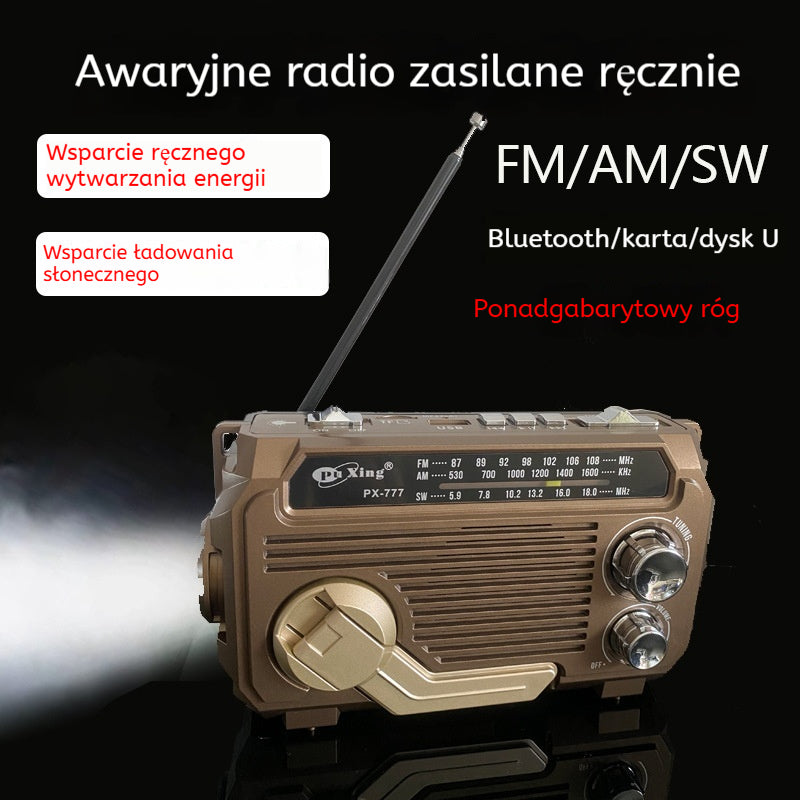 🔥Hit Sprzedaży 【Rabat 50%】📟📶Przenośna wielofunkcyjna latarka radiowa AM