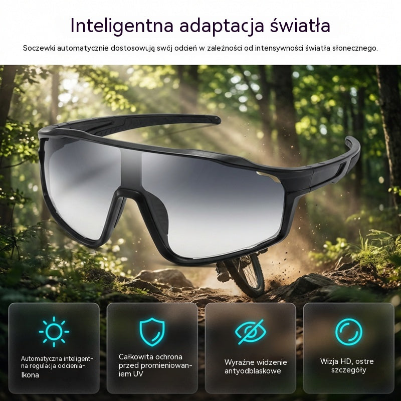 🔥【Rabat 50%】【Kup jeden, drugi gratis】! 🚴‍♀️🏃‍♂️ Uniseksowe, światłoczułe okulary sportowe.