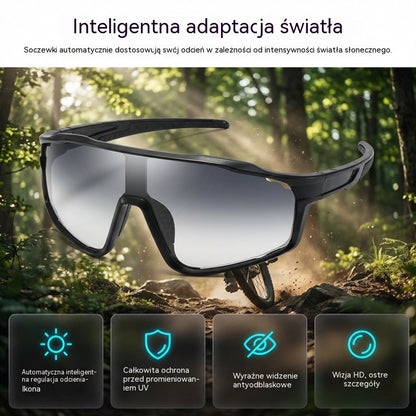 🔥【Rabat 50%】【Kup jeden, drugi gratis】! 🚴‍♀️🏃‍♂️ Uniseksowe, światłoczułe okulary sportowe.