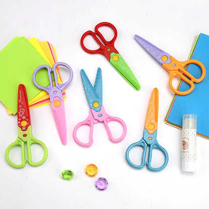 🥰【6 komada - 6 različitih oblika】Samo 23 eura✂️🌈Sigurnosne škare za djecu (za DIY konstrukcije)