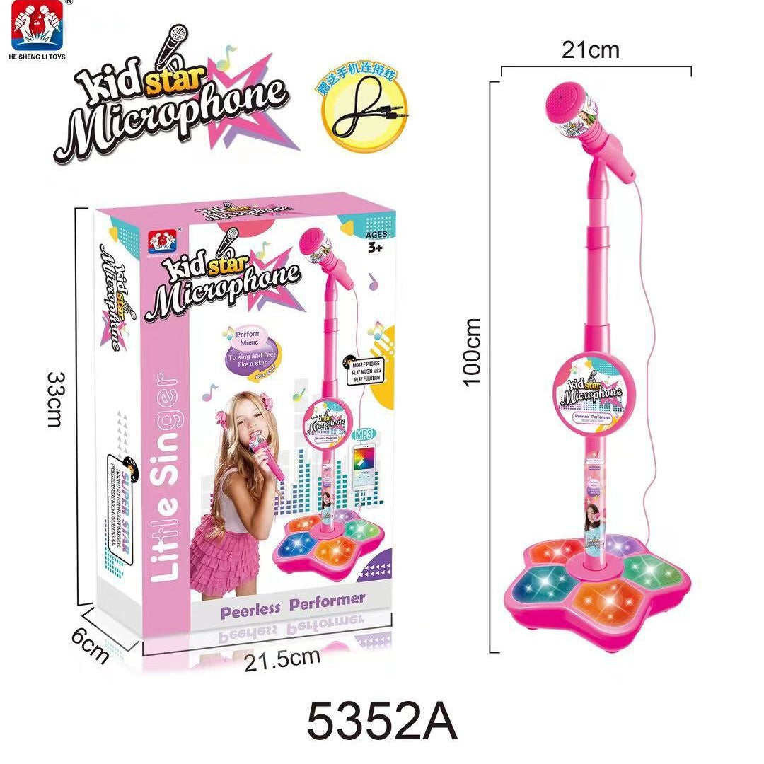 🔥Hit Sprzedaży 【Rabat 50%】💥Zabawka mikrofon, zabawka karaoke z podświetleniem