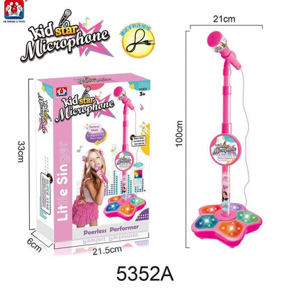 🔥Hit Sprzedaży 【Rabat 50%】💥Zabawka mikrofon, zabawka karaoke z podświetleniem