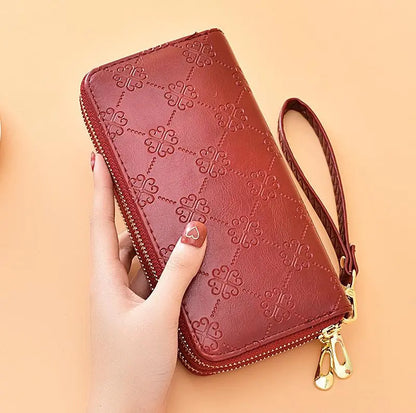 👜✨🔥【45% OFF】Dugi novčanik s dvostrukim patentnim zatvaračem i velikim kapacitetom, dvostruki sloj