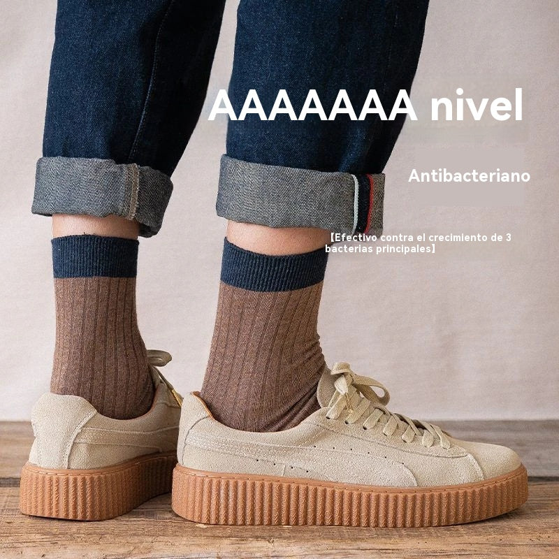 【Compre 5 y obtenga 5 gratis】 Calcetines desodorantes cálidos absorbentes del sudor para hombre