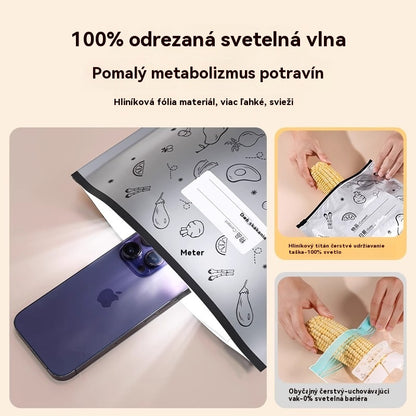 🔥Top hit 🥩【30】Vrecko z hliníkovej fólie potravinárskej kvality so zipsom na zachovanie čerstvosti, vhodné do domácej chladničky