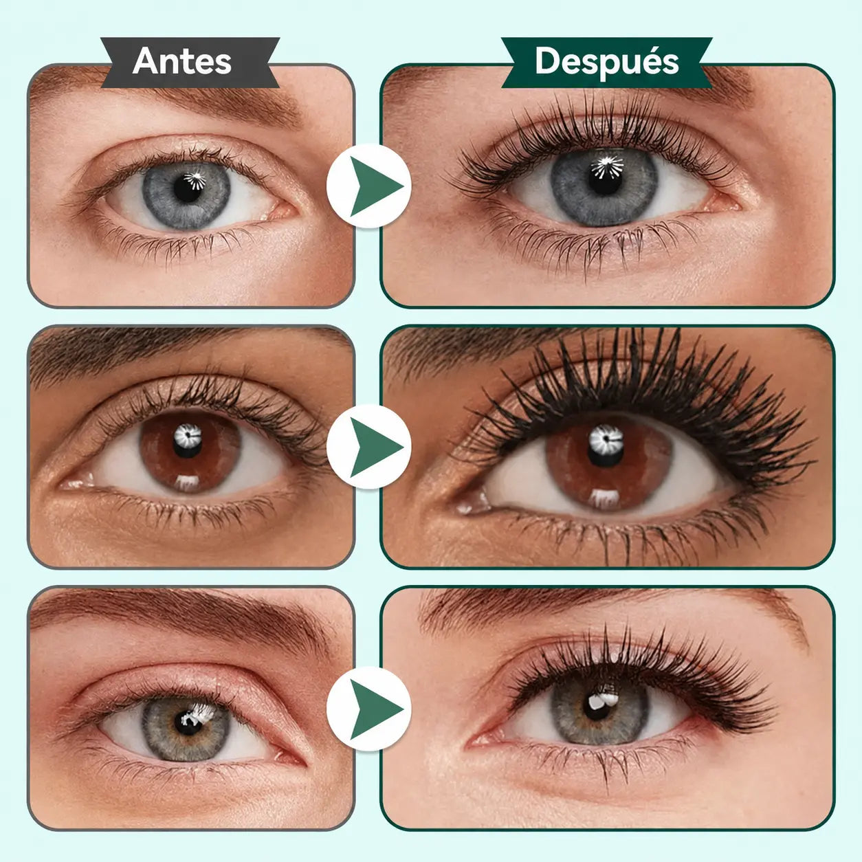 💥🔥【2 piezas】—🤩Opción más popular🔥Oferta especial 2026🔥Set de máscara de pestañas y rizador de pelo súper alargadores