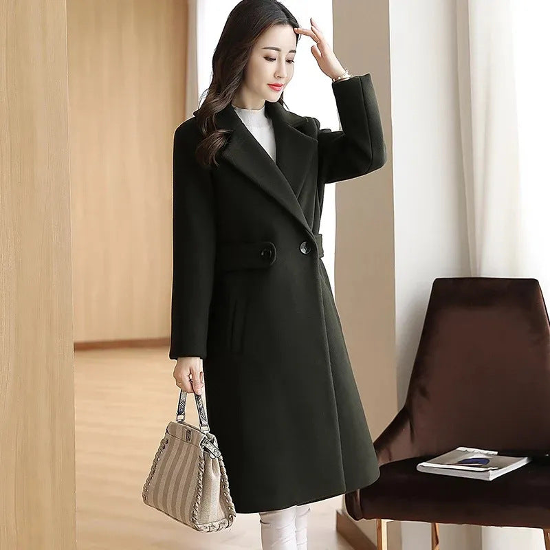 🍂【Promoție de produse noi】 40-90KG🧥Haina groasa de lana pentru toamna si iarna, calda si la moda-3833292