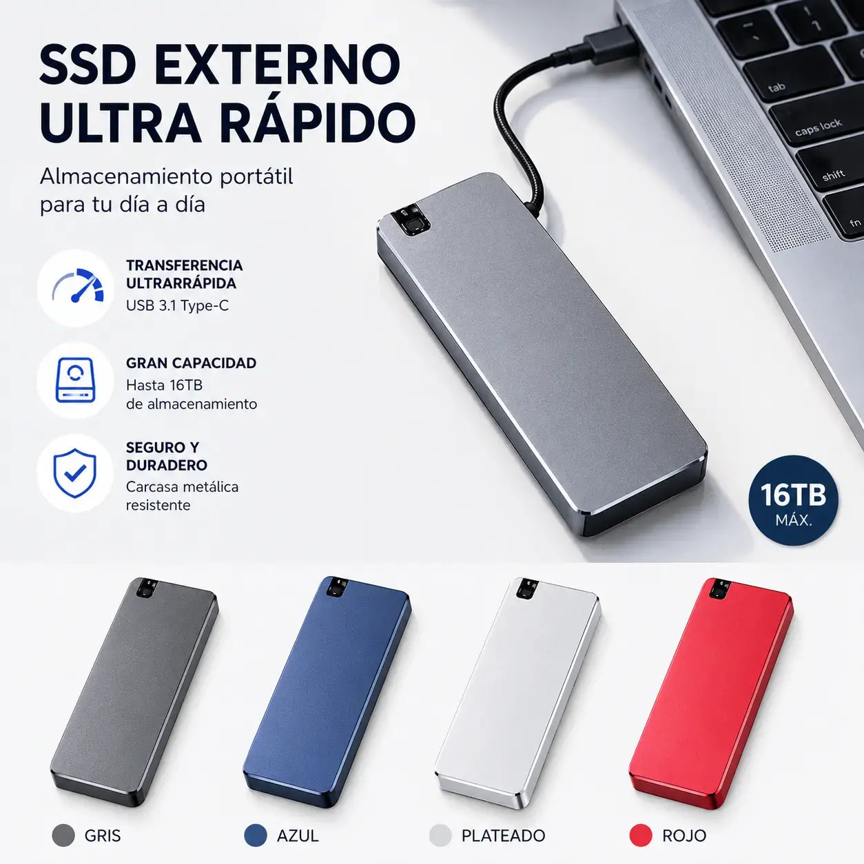 💾⚡【16TB】Disco duro SSD de gran capacidad