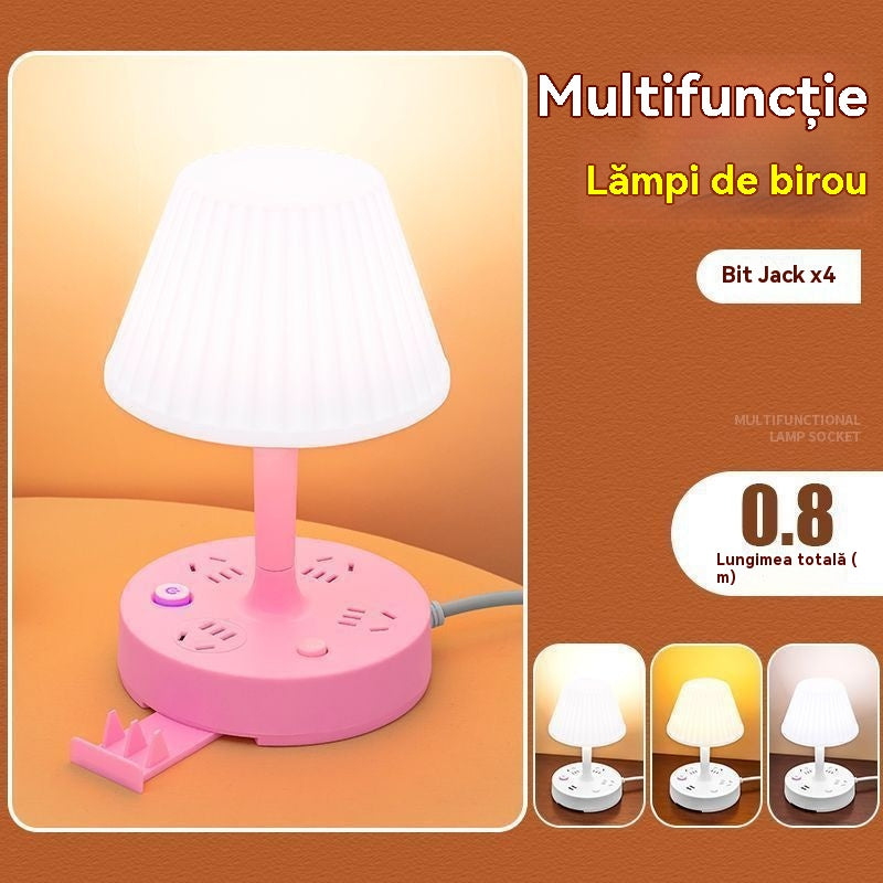【Kup 1, a 1 dostaniesz gratis】💡Wielofunkcyjna lampka nocna ze wbudowaną listwą zasilającą: praktyczna, stylowa i oszczędzająca miejsce!