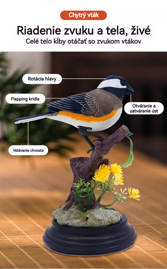 🦜🐦🐦【Kúp 1 a získaj 1 zadarmo】Kreatívne, roztomilé vtáčie ozdoby ovládané hlasom na dekoráciu stola v izbe.