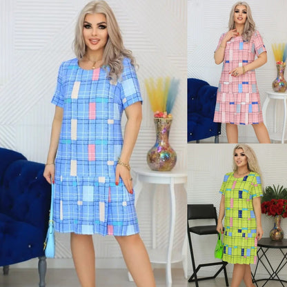 💓【S-5XL】Rochie plisată la modă de înaltă calitate 3919647