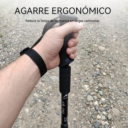 📢¡50% de descuento ⛰️✨Bastones de trekking/bastones de senderismo multifuncionales y ajustables de aleación de aluminio: duraderos, con absorción de impactos y ligeros.