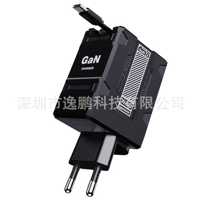 ⚡ Rýchlonabíjačka 2 v 1 s technológiou GaN a výkonom 120 W pre iPhone, mobilné telefóny a tablety 🔋