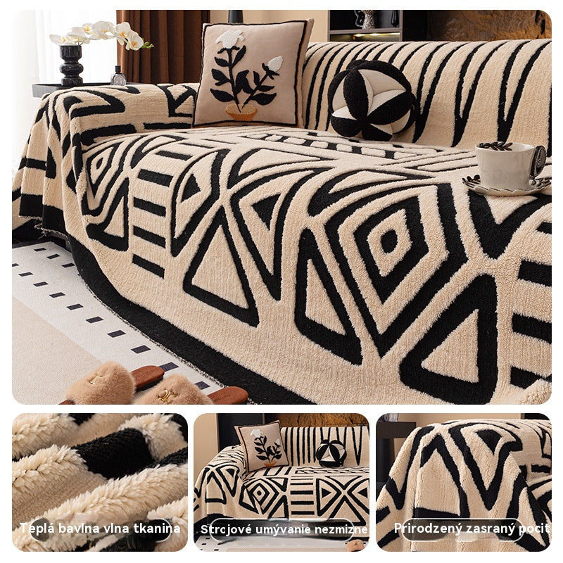 🛋️zľava 50% 🎉 Mäkký, protišmykový plyšový poťah na pohovku🍂【180*130 cm】