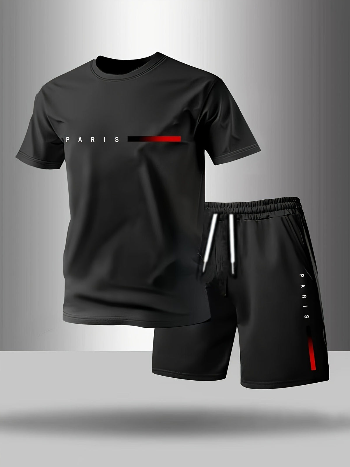 🔥【50% DESCUENTO】✨Conjunto deportivo de verano para hombre de dos piezas – camiseta corta y pantalones cortos cómodos para uso diario y estar en casa