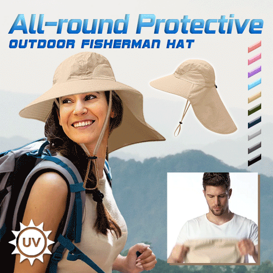 🔥【Promoción de nuevos productos】Sombrero protector unisex para pesca y escalada al aire libre