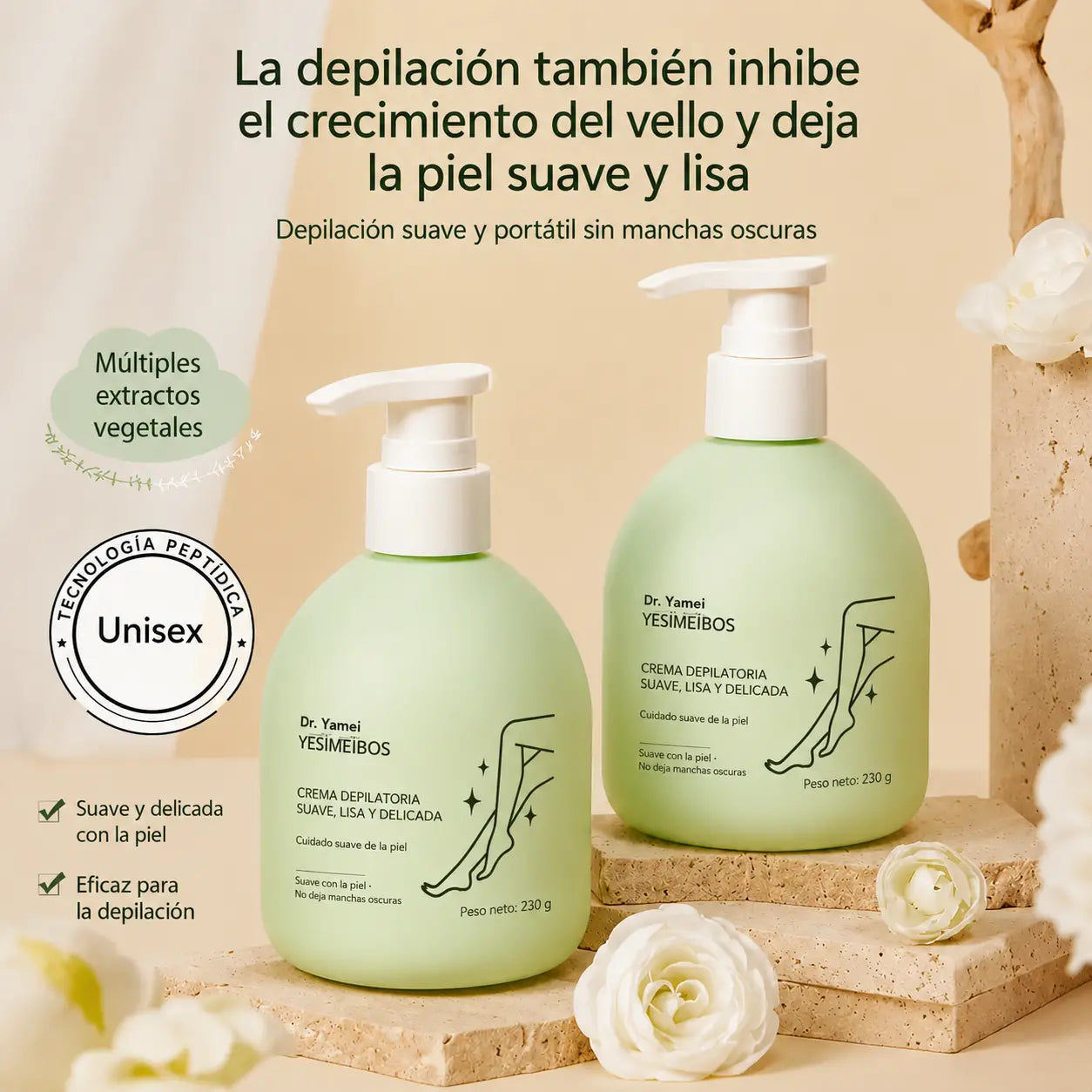 30% DE DESCUENTO✨ Kit de depilación suave y respetuoso con la piel | Oferta por tiempo limitado 🎁