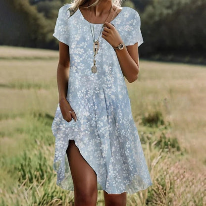💖Promoție nouă【S-3XL】👗Rochie nouă 2025 cu guler rotund
