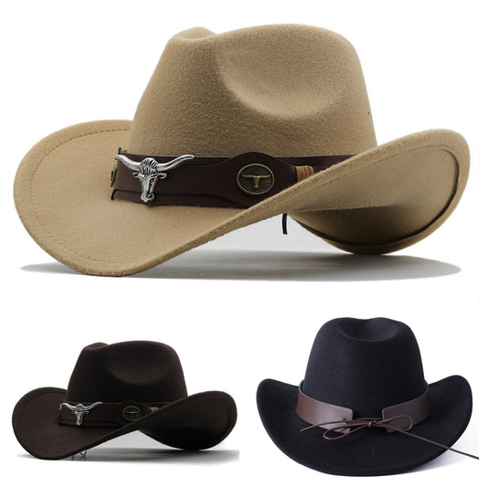 ☀️【50% reducere】Pălării de cowboy western pentru bărbați și femei, potrivite pentru călătorii în aer liber